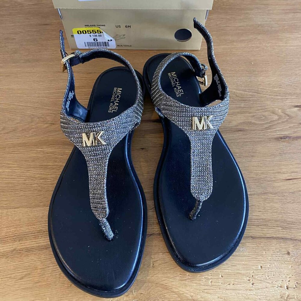 Michael Kors gold Sandals